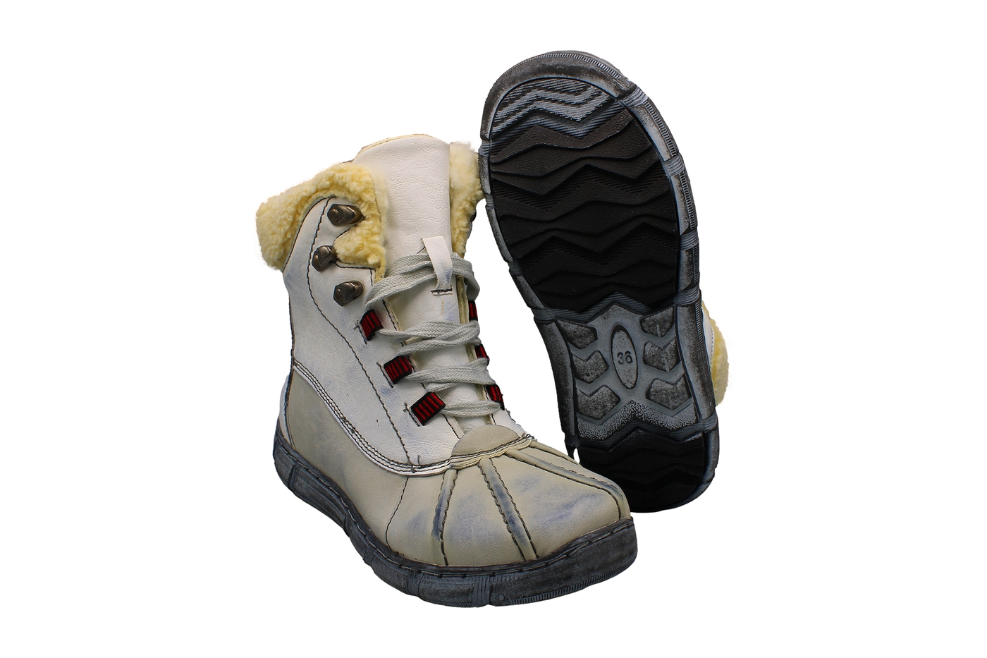 Planets 522 Winterschuh für Damen in Weiß – Ansicht 5