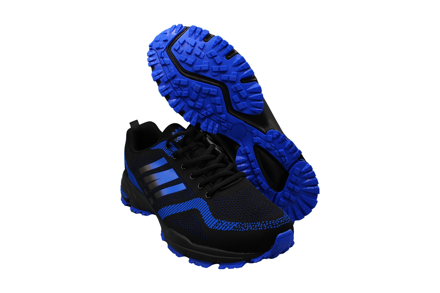 Planets 893 Sneaker für Herren in Übergröße in Schwarz/Blau – Ansicht 5