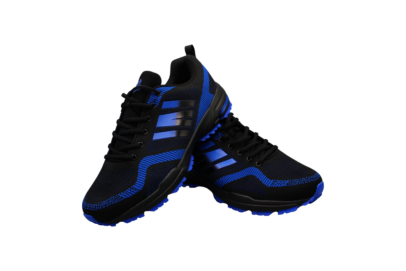 Planets 893 Sneaker für Herren in Übergröße in Schwarz/Blau – Ansicht 6