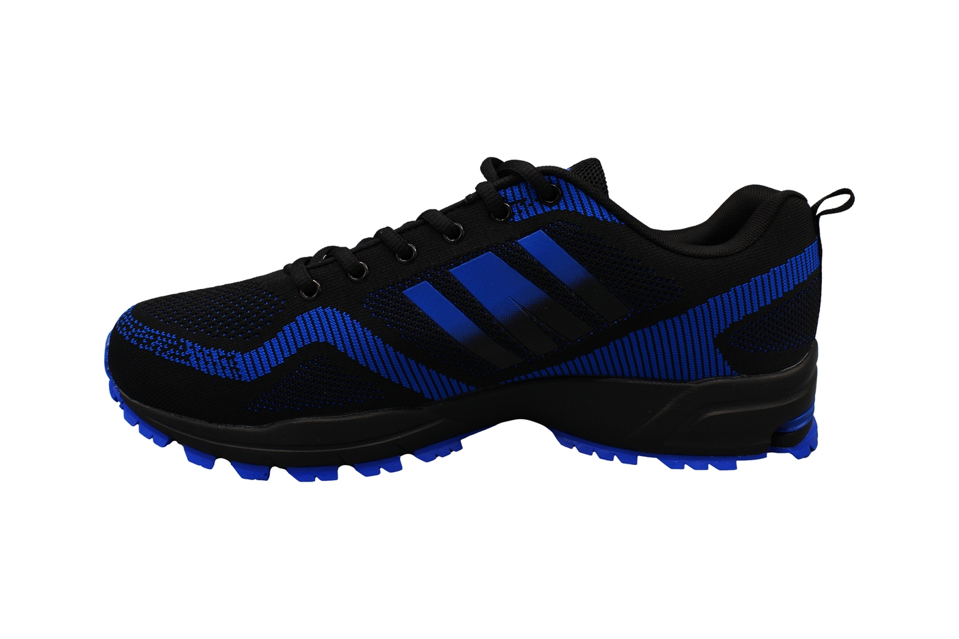 Planets 893 Sneaker für Herren in Übergröße in Schwarz/Blau – Ansicht 4